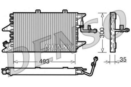 Радіатор кондиціонера DENSO DCN09096