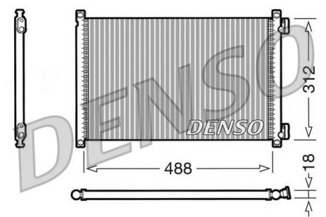 Радіатор кондиціонера DENSO DCN09103