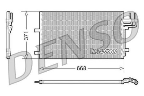 Радіатор кондиціонера DENSO DCN10007