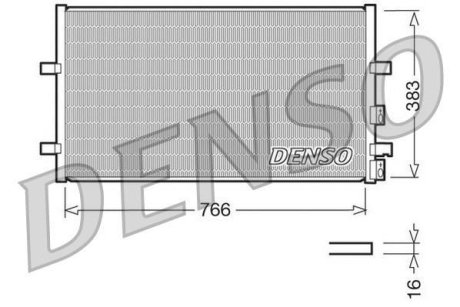 Радіатор кондиціонера DENSO DCN10009