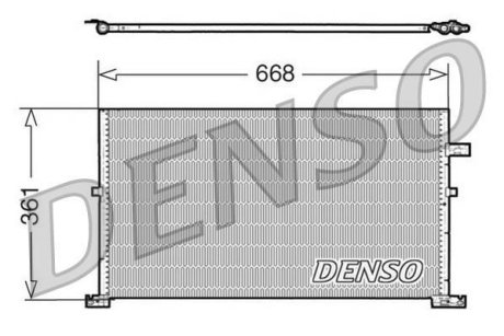 Радіатор кондиціонера DENSO DCN10013