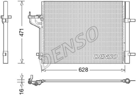 Радіатор кондиціонера DENSO DCN10029