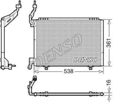 Радіатор кондиціонера DENSO DCN10038