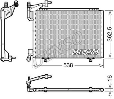 CH£ODNICA KLIMATYZACJI FORD DENSO DCN10042 (фото 1)