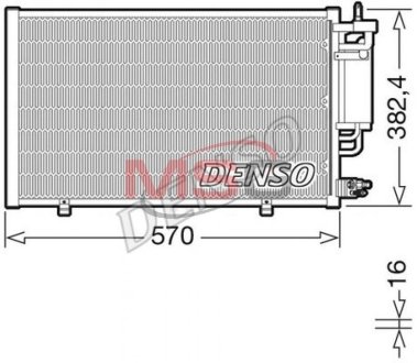 Skraplacz FORD FIESTA VI 08-... DENSO DCN10051