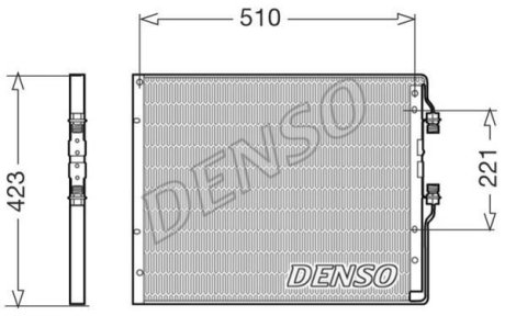 Радіатор кондиціонера DENSO DCN12101