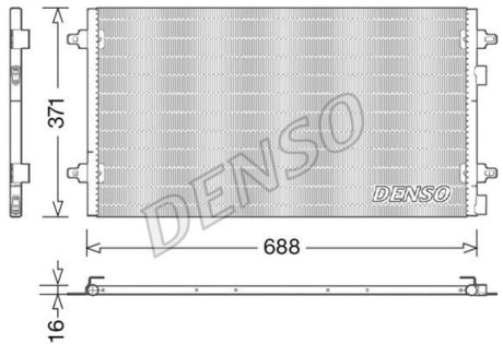 Радіатор кондиціонера DENSO DCN13004 (фото 1)