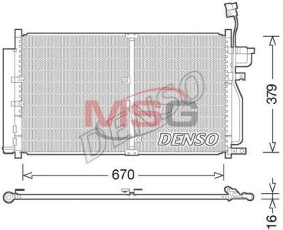 Радіатор кондиціонера DENSO DCN15003