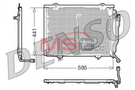 Радіатор кондиціонера DENSO DCN17012