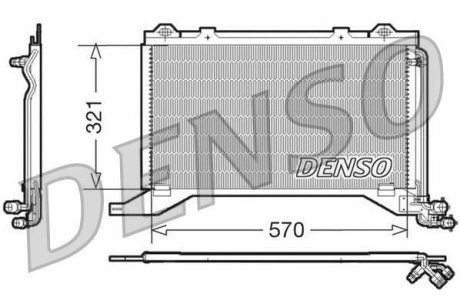 Радіатор кондиціонера DENSO DCN17019