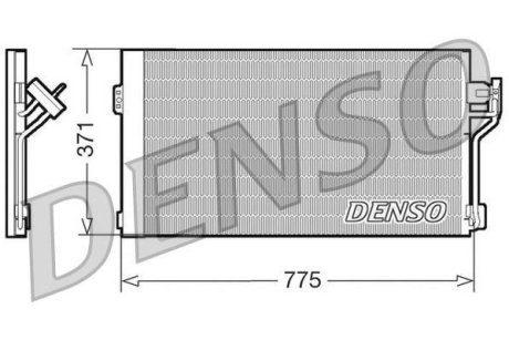 Радіатор кондиціонера DENSO DCN17050