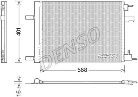 Радіатор кондиціонера DENSO DCN20008