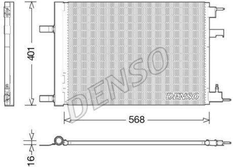 Радіатор кондиціонера DENSO DCN20014