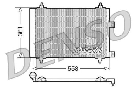 Радіатор кондиціонера DENSO DCN21016