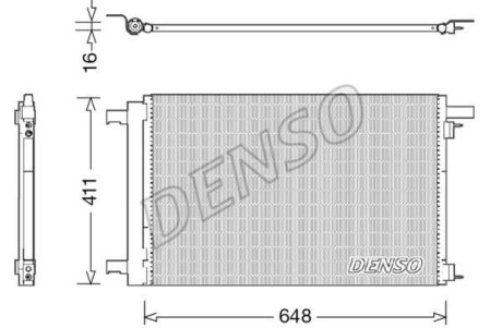 Радіатор кондиціонера DENSO DCN21021