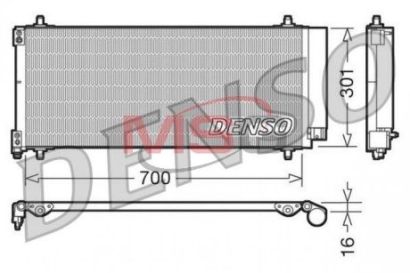 Радіатор кондиціонера DENSO DCN21027