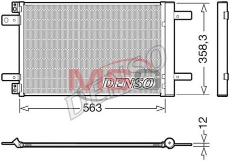 Радіатор кондиціонера DENSO DCN21032