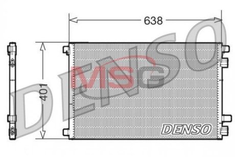 Конденсатор, кондиционер DENSO DCN23012