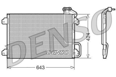 Радіатор кондиціонера DENSO DCN23013