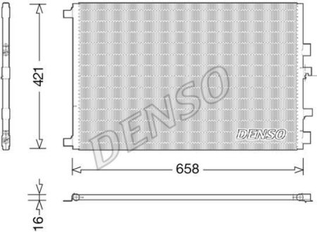 Радіатор кондиціонера DENSO DCN23033