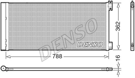 Радіатор кондиціонера DENSO DCN23042 (фото 1)