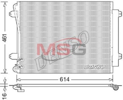 Радіатор кондиціонера DENSO DCN32011 (фото 1)