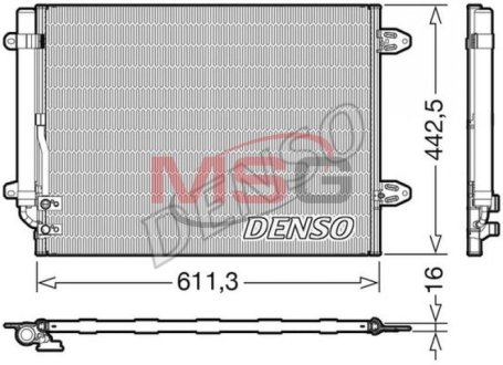 Радіатор кондиціонера DENSO DCN32013