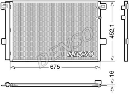 Радіатор кондиціонера (з осушувачем) DENSO DCN32065