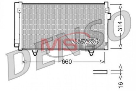 Конденсатор, кондиционер DENSO DCN36003