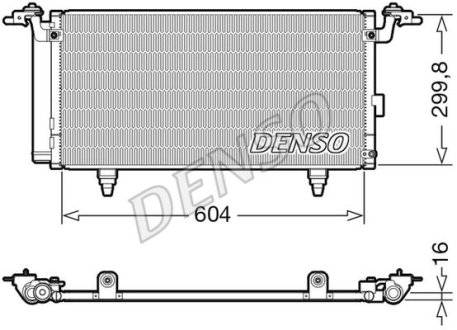 Радіатор кондиціонера (з осушувачем) DENSO DCN36005