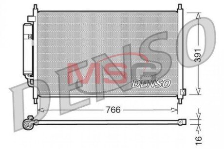 Радіатор кондиціонера DENSO DCN40005