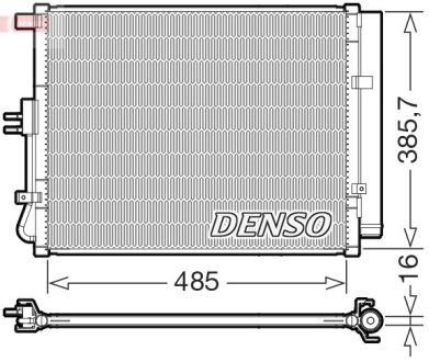 Радіатор кондиціонера DENSO DCN43007