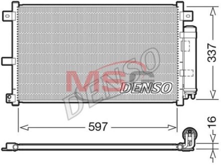 Радіатор кондиціонера DENSO DCN44001