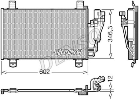 Радіатор кондиціонера DENSO DCN44017