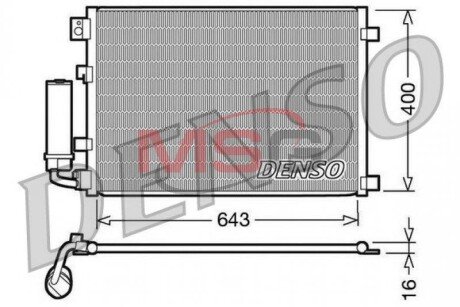 Конденсатор, кондиционер DENSO DCN46002