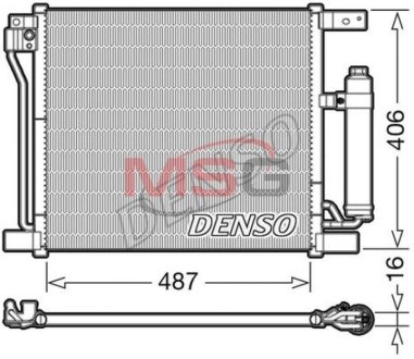 Конденсатор, кондиционер DENSO DCN46021 (фото 1)