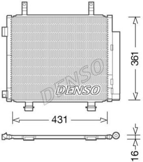 Радіатор кондиціонера DENSO DCN47004