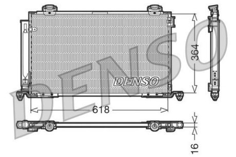 Радіатор кондиціонера DENSO DCN50015