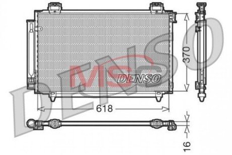 Конденсатор, кондиционер DENSO DCN50016