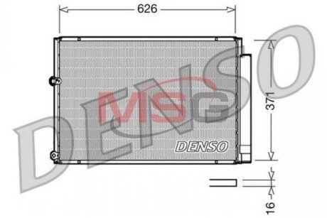 Радіатор кондиціонера DENSO DCN50018 (фото 1)