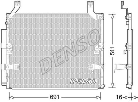 Радіатор кондиціонера DENSO DCN50032