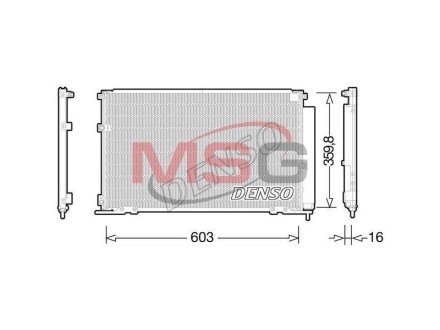 Конденсатор, кондиционер DENSO DCN50047