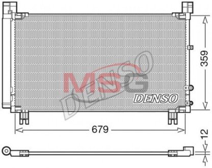 Радіатор кондиціонера DENSO DCN50053