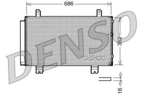 Радіатор кондиціонера DENSO DCN51002