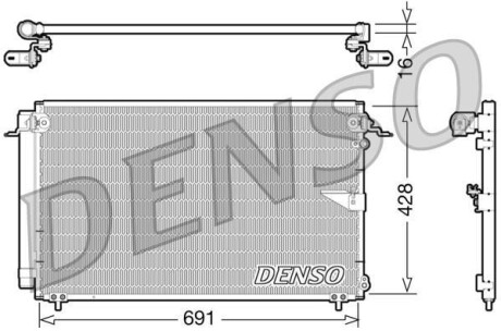 Радіатор кондиціонера DENSO DCN51008 (фото 1)