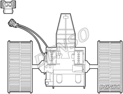 Вентилятор салону BMW 5 / 6 2003 - 2010 DENSO DEA05009