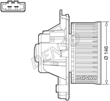 Вентилятор салона DENSO DEA21014