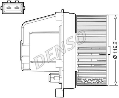 Dmuchawa VOLVO V70 II... DENSO DEA33003