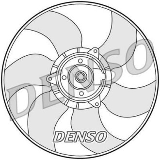 Вентилятор, охлаждение двигателя DENSO DER23001