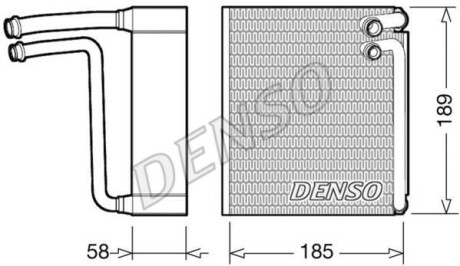 Испаритель, кондиционер DENSO DEV09025